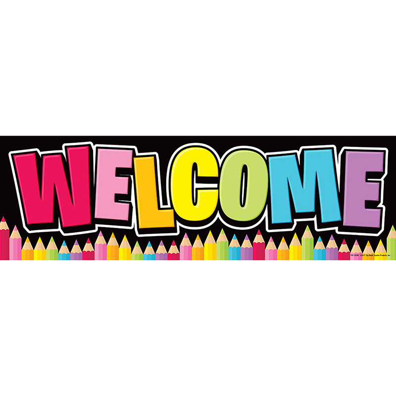 Top10595 17.5 X 5.5 In. Neon Black Magnetic Welcome Banner