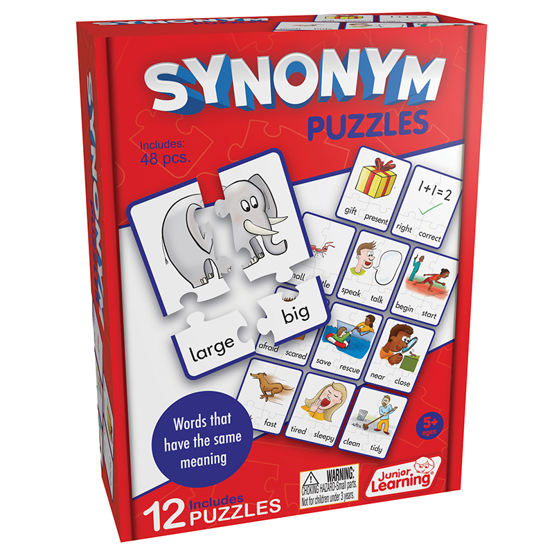 Jrl241 Age 5 Plus Synonym Puzzles
