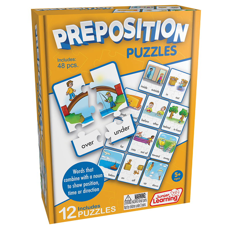 Jrl245 Age 5 Plus, Preposition Puzzles