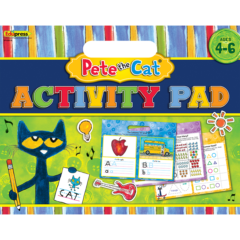 Ep-62018 14 X 11 In. Pete The Cat Activity Pad