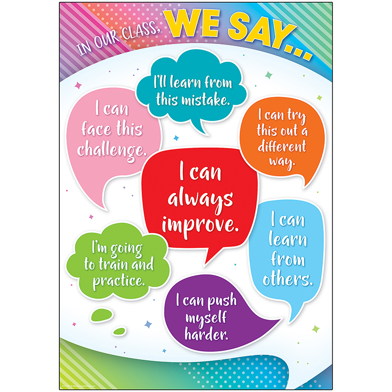 Tcr7940 13.37 X 19 In. In Our Class We Say Positive Posters