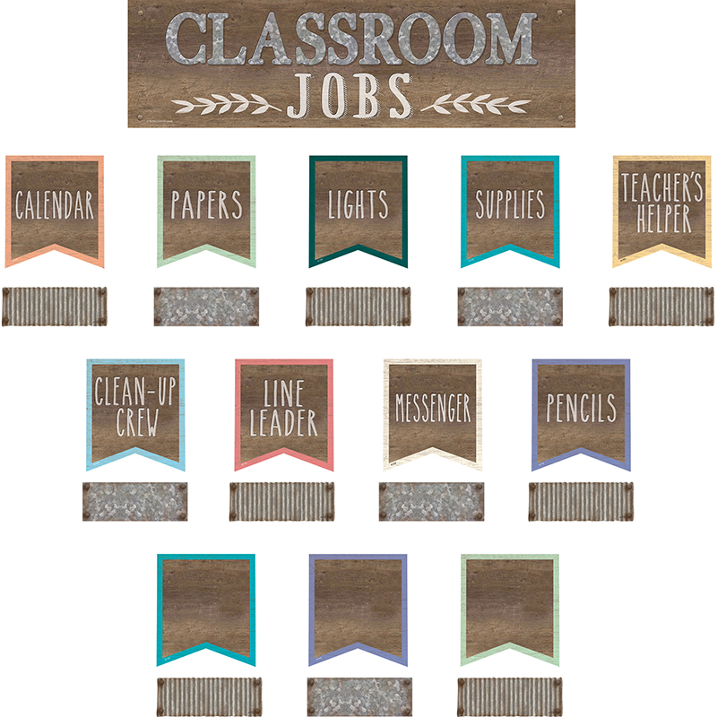 Tcr8801 21 X 6 In. Home Sweet Classroom Classroom Jobs Mini Bulletin Board Set