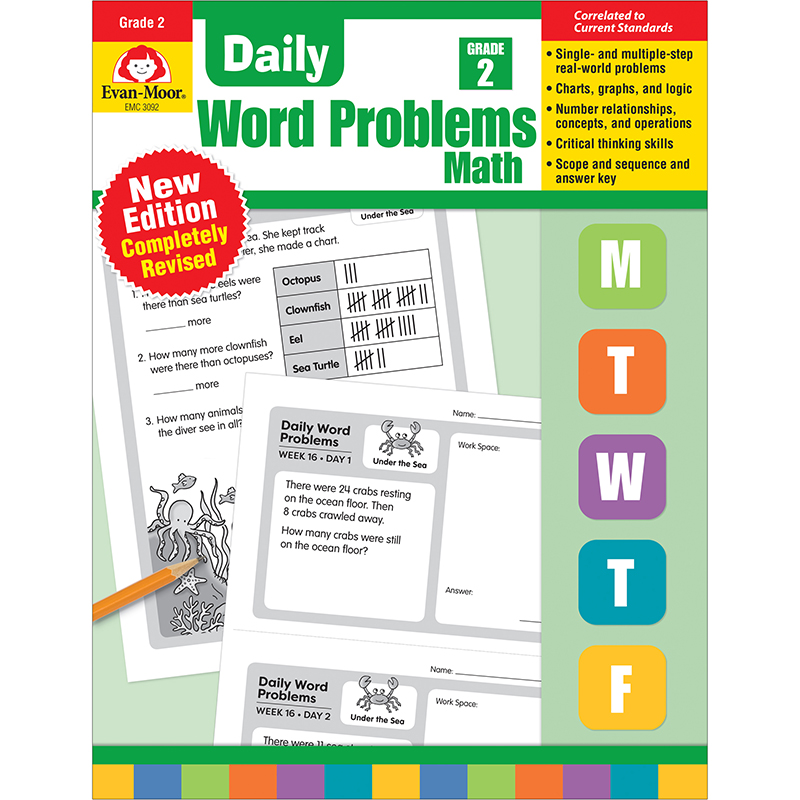 Emc3092 Daily Word Problems Math - Grade 2