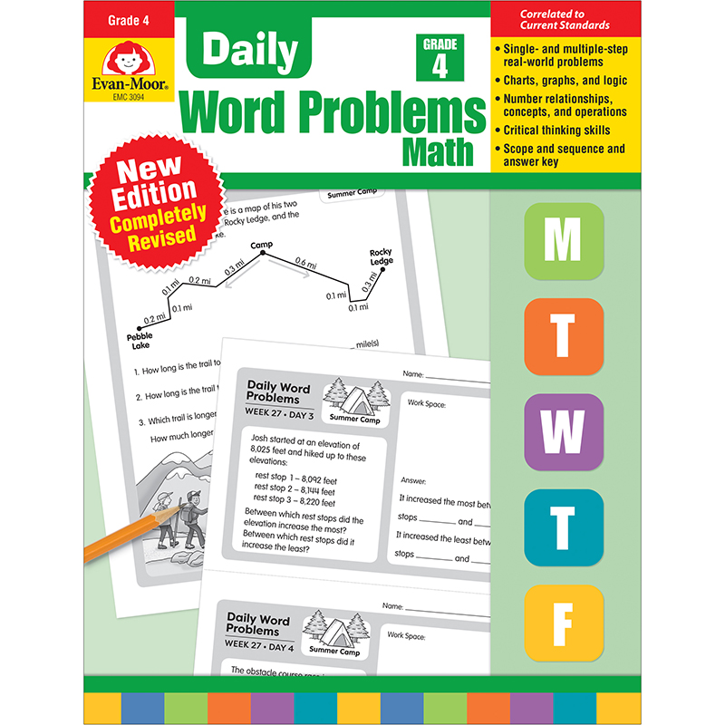 Emc3094 Daily Word Problems Math - Grade 4