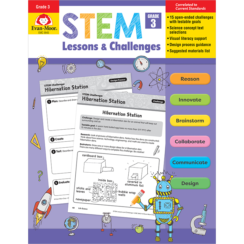 Emc9943 Stem Lessons & Challenges - Grade 3