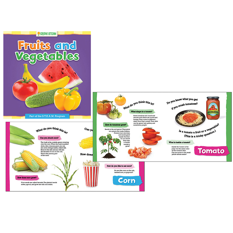 Gar9781635601770 Grow With Steam - Fruits & Vegetables