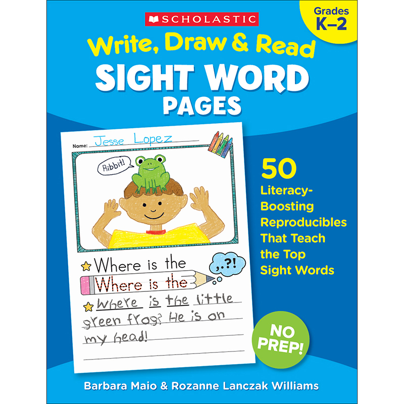 Scholastic Teaching Resources Sc-830629bn Write Draw & Read Sight Word Pages, Pack Of 2