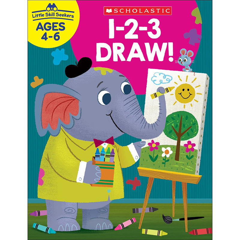 Scholastic Teaching Resources Sc-830635bn Little Skill Seekers 1-2-3 Draw, Pack Of 6