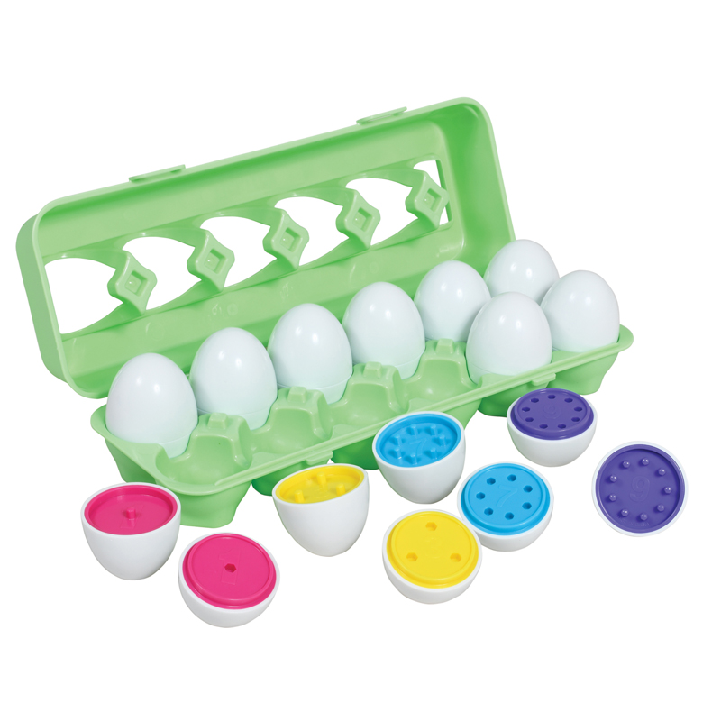 Ctu74064 Color Match Eggs - 12 Pieces - Multi Color