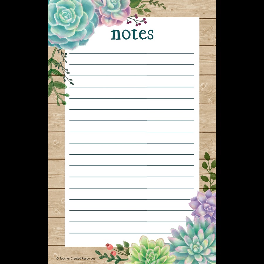 Tcr8595 Rustic Bloom Notepad