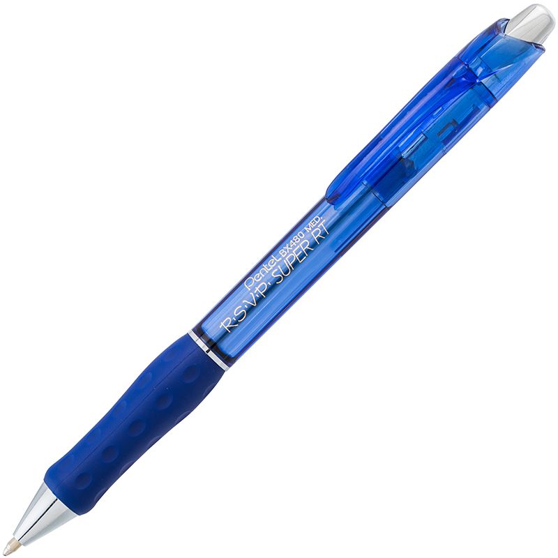 Penbx480c Rsvp Super Rt Retractable Ballpoint Pen - Blue
