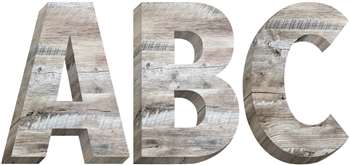 Ctp8752 2 In. Rustic Wood Uppercase Letters