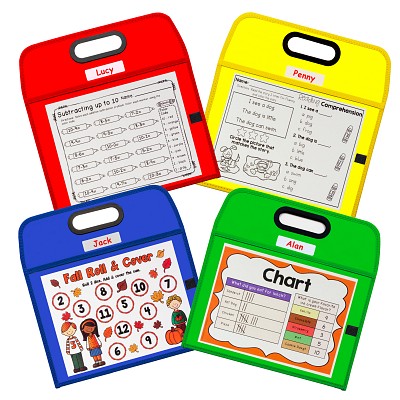 C-line Products Cli40210 Portable Dry Erase Pocket, Multi Color