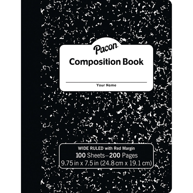 Pacon Pacmmk37101-6 Composition Notebook, 9.75 X 7.5 In. - 100 Sheets - 6 Each