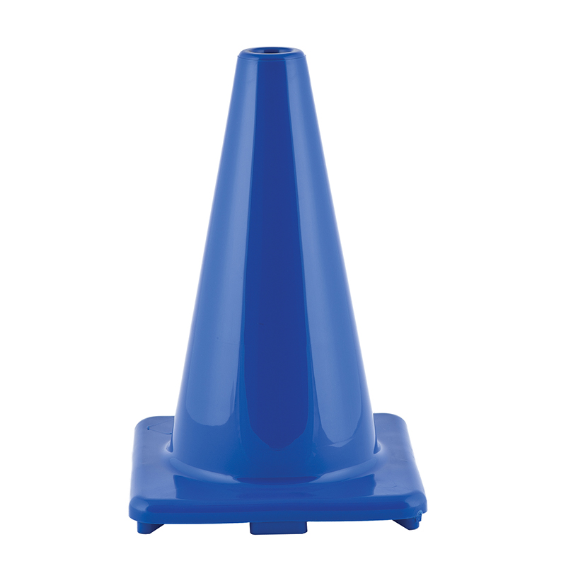 Chsc12bl-3 12 In. Flexible Vinyl Cone Weighted, Blue - 3 Each