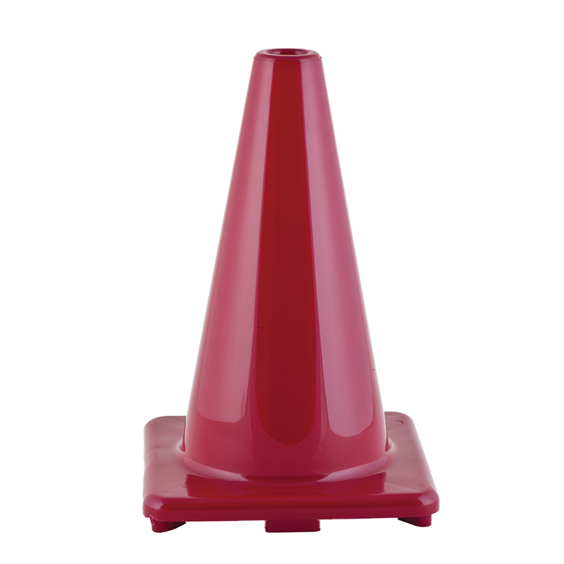 Chsc12rd-3 12 In. Flexible Vinyl Cone Weighted, Red - 3 Each