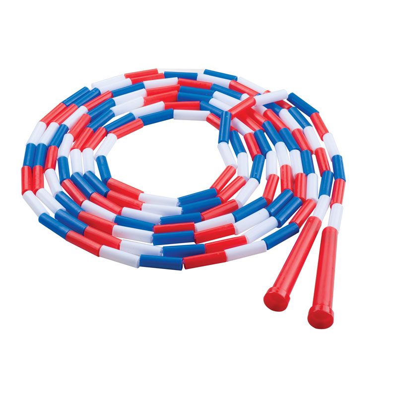 Chspr16-6 16 Ft. Plastic Segmented Ropes, Red, White & Blue - 6 Each