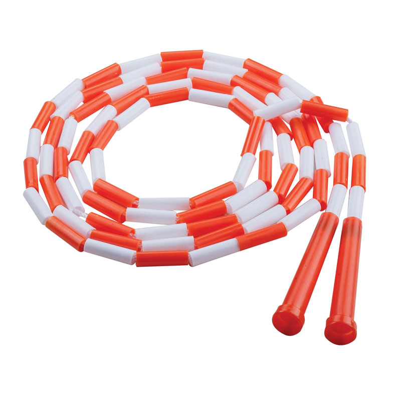 Chspr10-6 10 Ft. Plastic Segmented Ropes, Orange & White - 6 Each