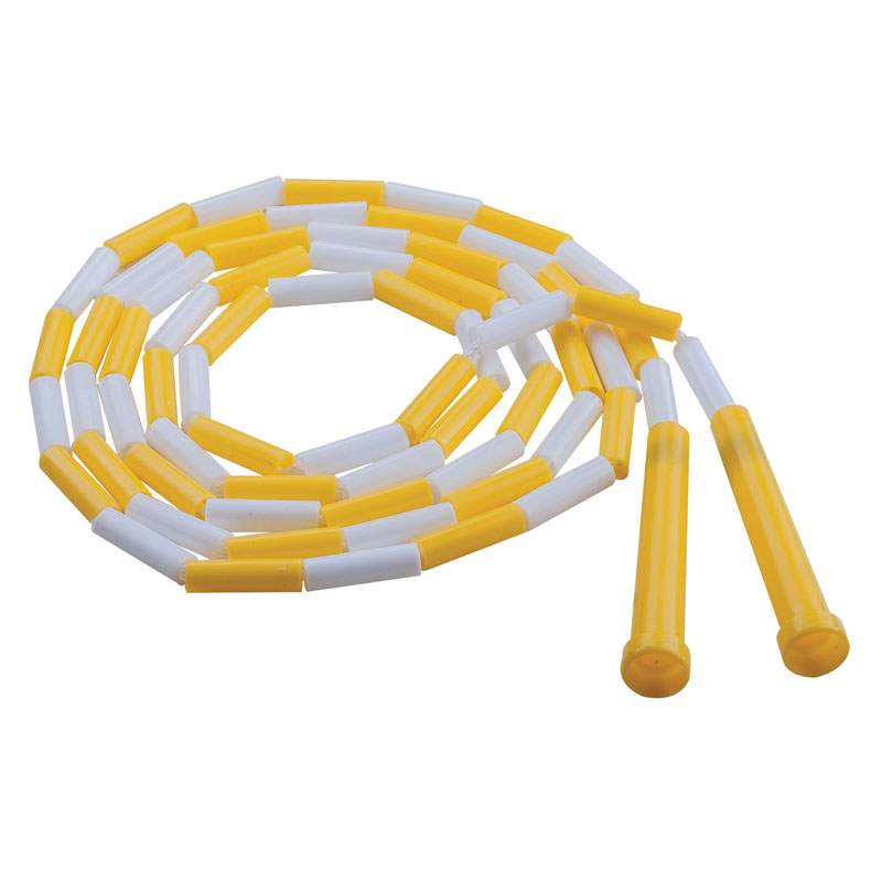 Chspr8-6 8 Ft. Plastic Segmented Ropes, Yellow & White - 6 Each