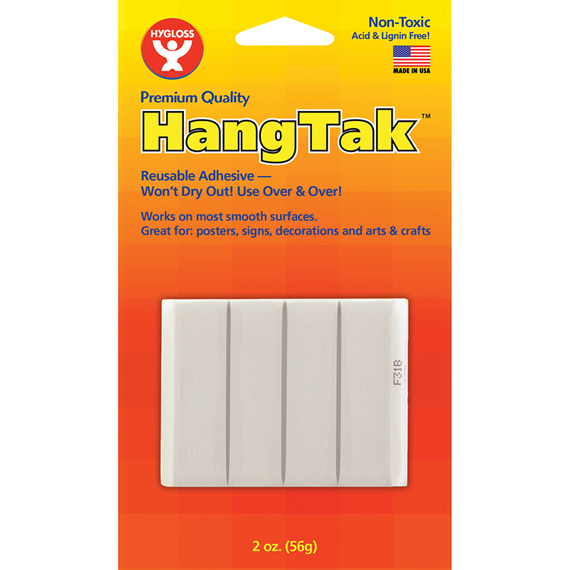 Hygloss Products Hyg6503-12 Hangtak, White - Pack Of 12