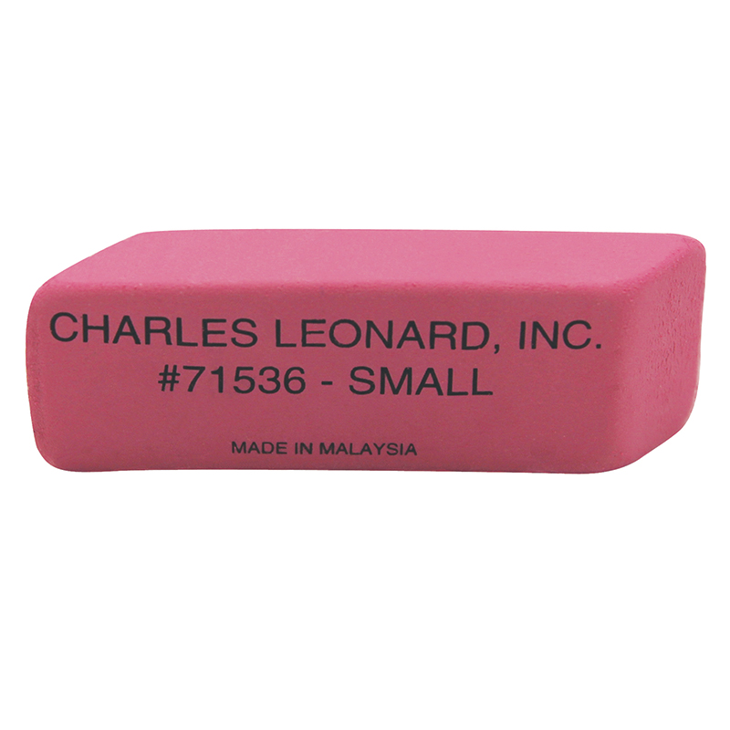 Charles Leonard Chl71536-2 Pink Economy Wedge Erasers, Small - 36 Per Box - Box Of 2