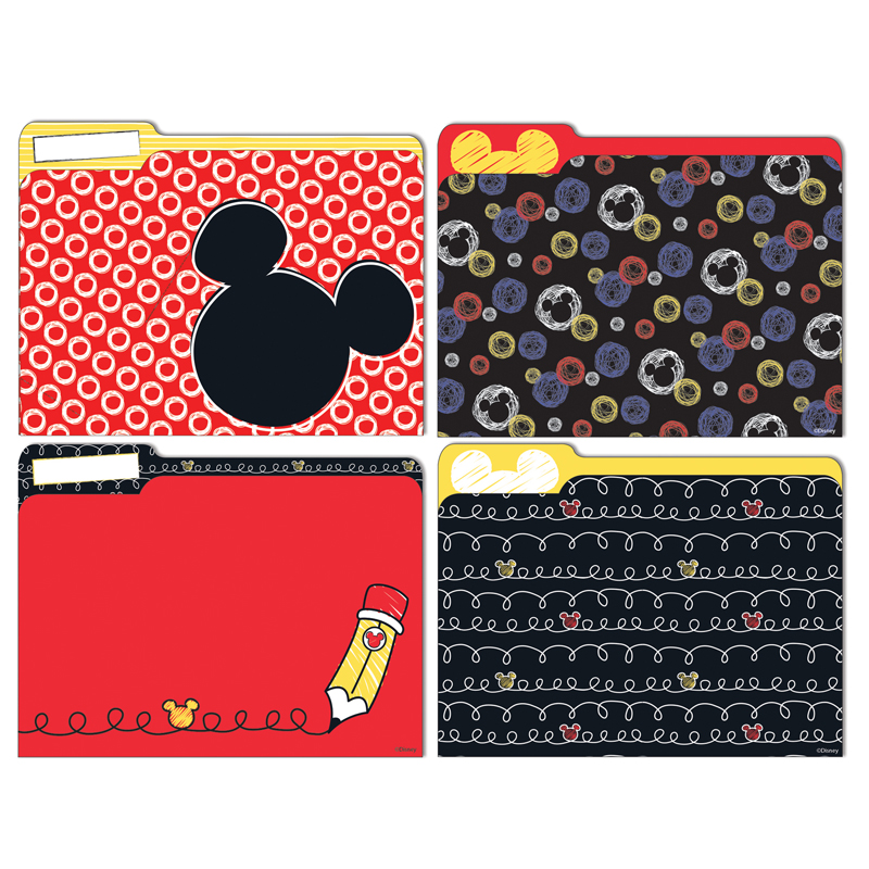 Eu-866404-6 Mickey Color Pop File Folders - Pack Of 6