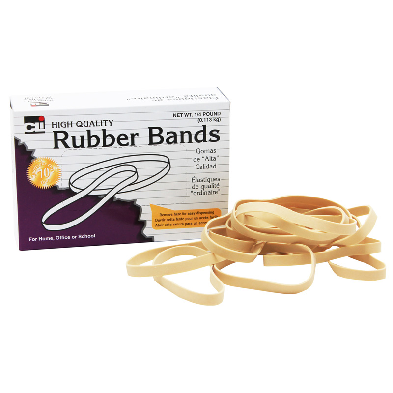 Charles Leonard Chl56133-10 0.25 Lbs Rubber Bands - 3.5 X 0.031 X 0.125 In. - Box Of 10