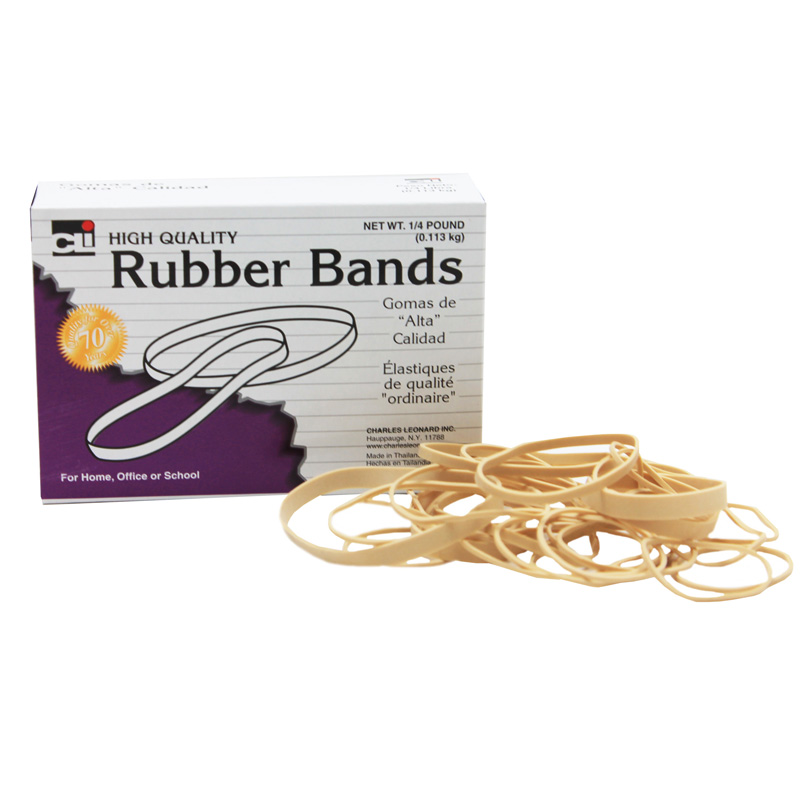 Charles Leonard Chl56154-10 Rubber Bands, Assorted Size - Box Of 10