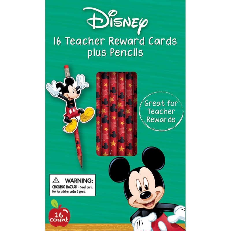 Eu-610135-3 Mickey Pencils With Toppers - Pack Of 3