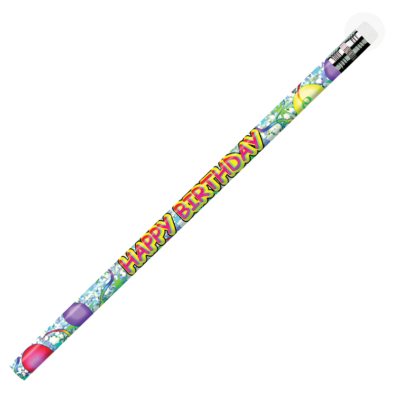Jrm7940b-12 Pencils Happy Birthday Glitz - 12 Per Pack - 12 Dozan