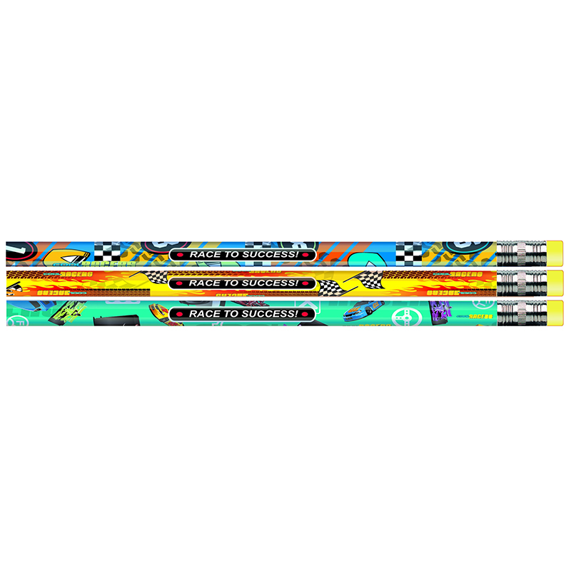 Jrm52064b-12 Race To Success Assorted Pencils - 12 Dozan