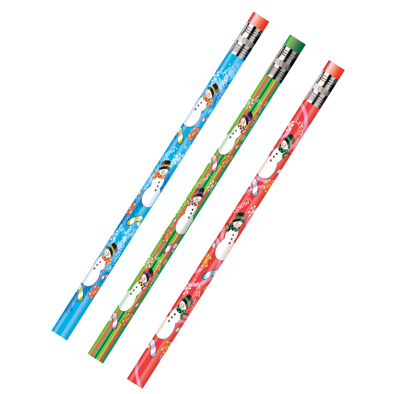 Jrm52071b-12 Decorated Pencils Holiday Snowmen, Assorted - 12 Dozan