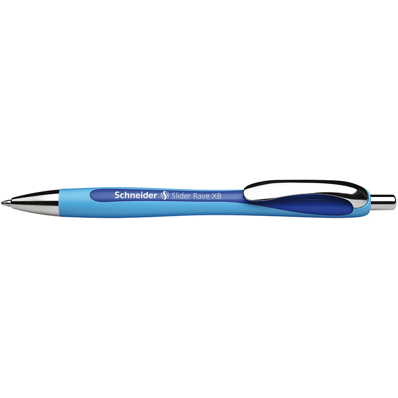 Stw132503-5 Schneider Blue Slider Rave Xb Retractable Ballpoint Pen - 5 Each