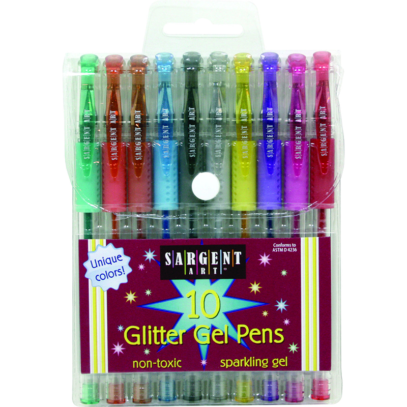 Sar221501-6 Glitter Gel Pen - 10 Count - 6 Each