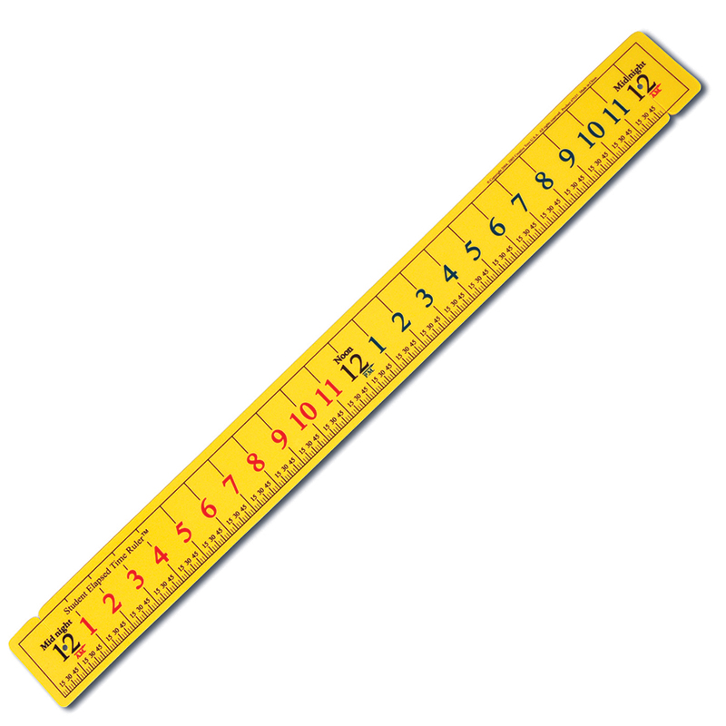 Ctu7537-12 Student Elapsed Time Ruler - 12 Each