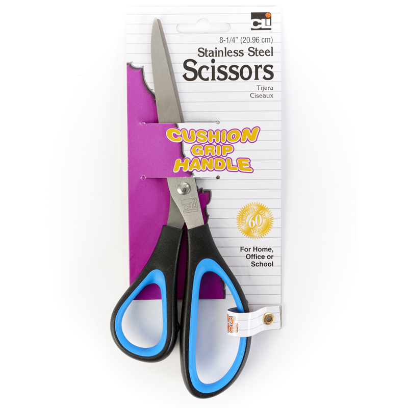Charles Leonard Chl80825-6 Cushion Grip Scissor 8.25 In. Bent - 6 Each