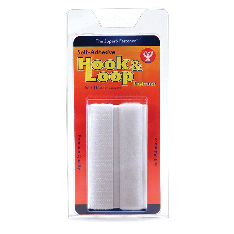 Hygloss Products Hyg45118-6 Hook & Loop Fastener Roll, 0.75 X 18 In. - Pack Of 6