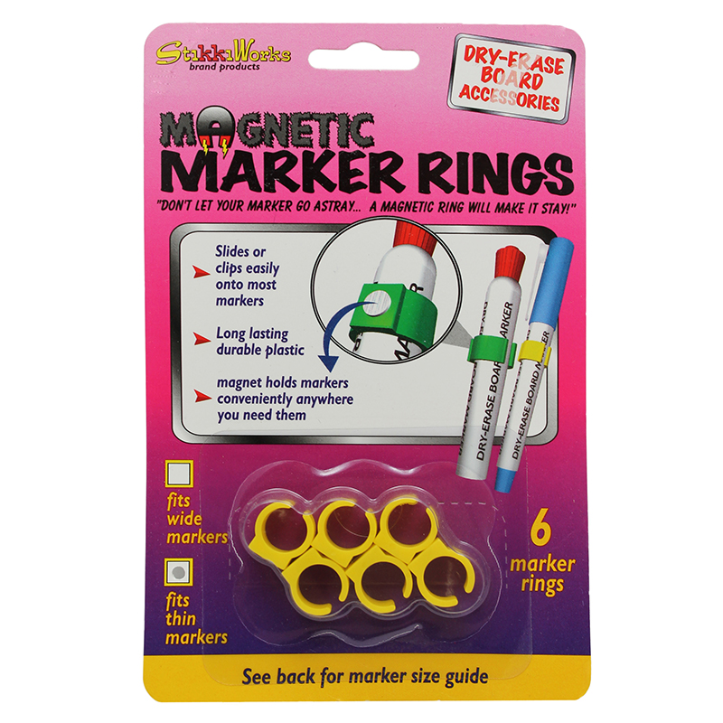 Fpc Stk33061-6 Magnetic Marker Rings Fits Thin Barrel Markers - Pack Of 6