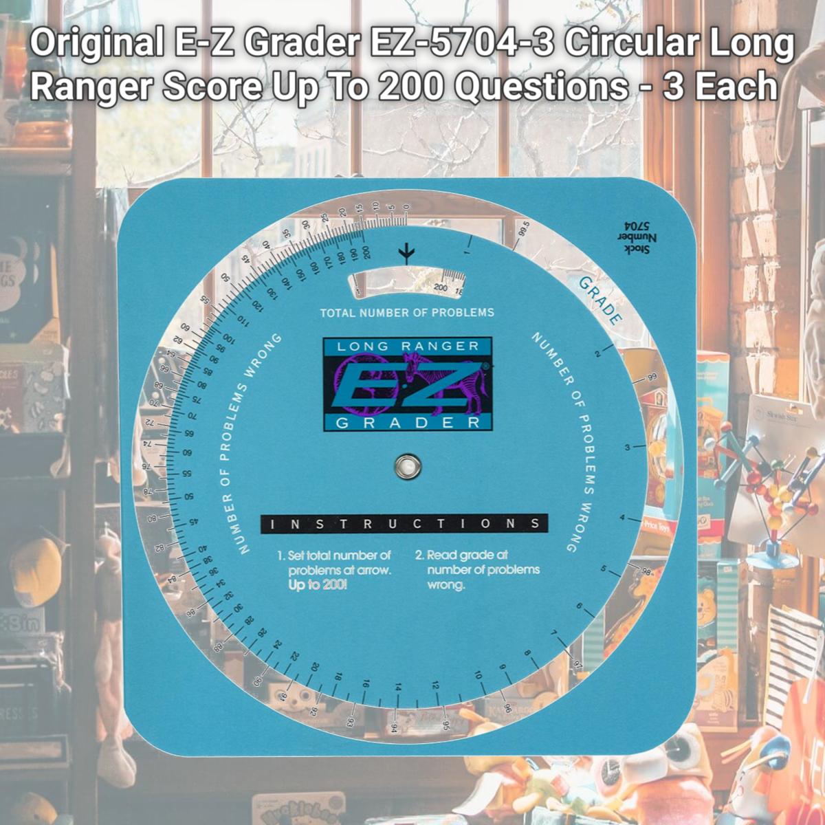Picture of Original E-Z Grader EZ-5704-3 Circular Long Ranger Score Up To 200 Questions - 3 Each