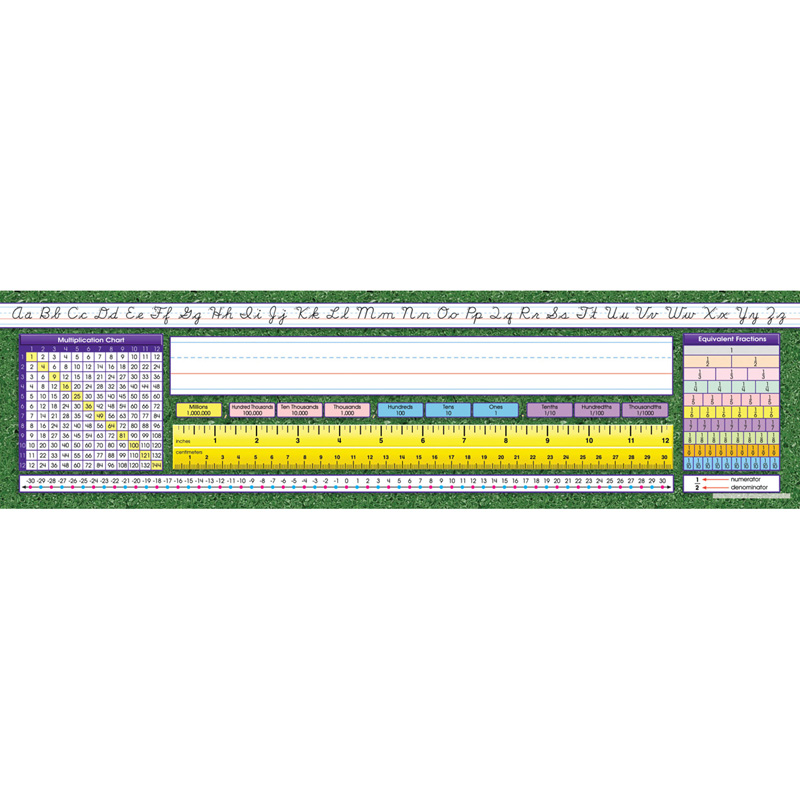 North Star Teacher Resource Nst9006-3 Desk Plate Intermediate Contemporary Cursive - Pack Of 3