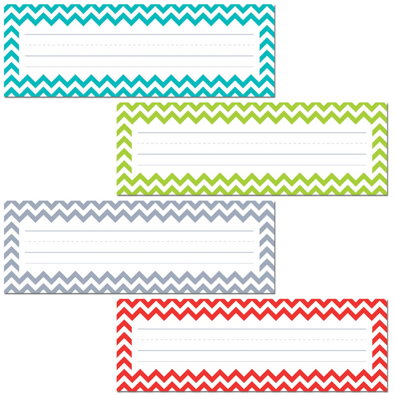 Ctp4517-6 Chevron Name Plates - Pack Of 6