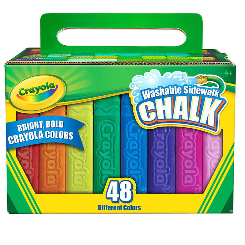 Crayola Bin512048-4 Washable Sidewalk Chalk - 48 Count - Box Of 4