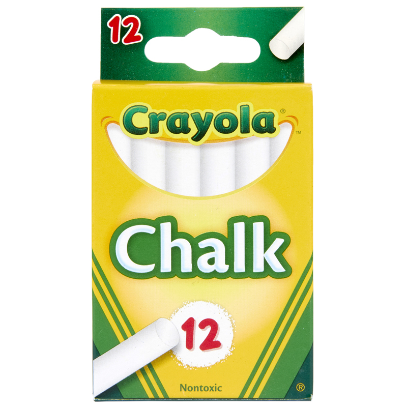 Crayola Bin320-36 12 Sticks - Tuck Box White Chalk - Box Of 36