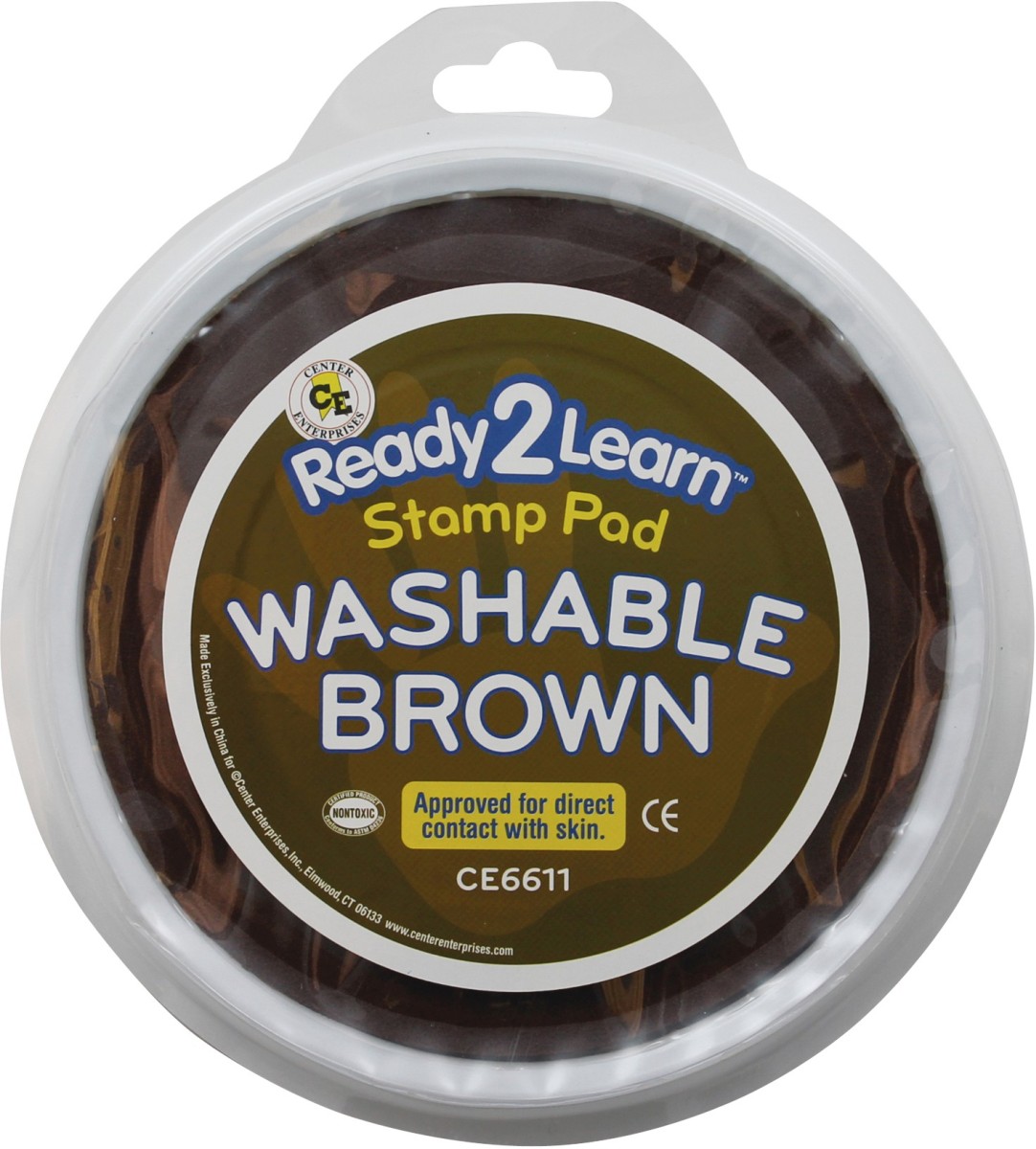 Center Enterprises Ce-6611-6 Jumbo Circular Washable Pads, Brown - 6 Each