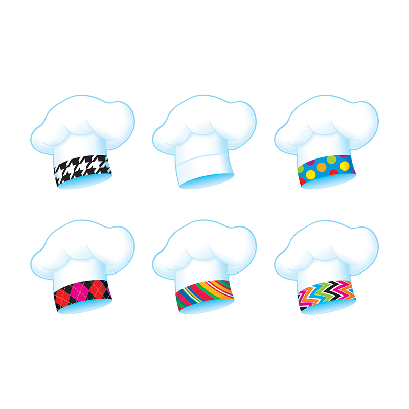 T-10603-3 Chefs Hats Bake Shop Classic Accents Variety Pack - Pack Of 3