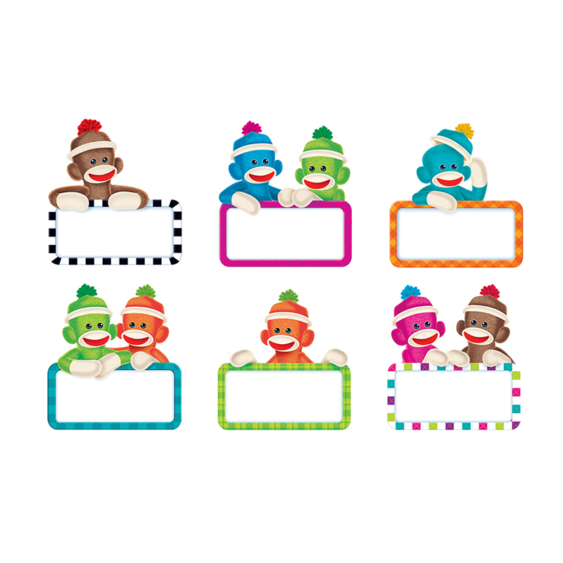T-10609-3 Sock Monkey Signs Accents Variety Pack - Pack Of 3