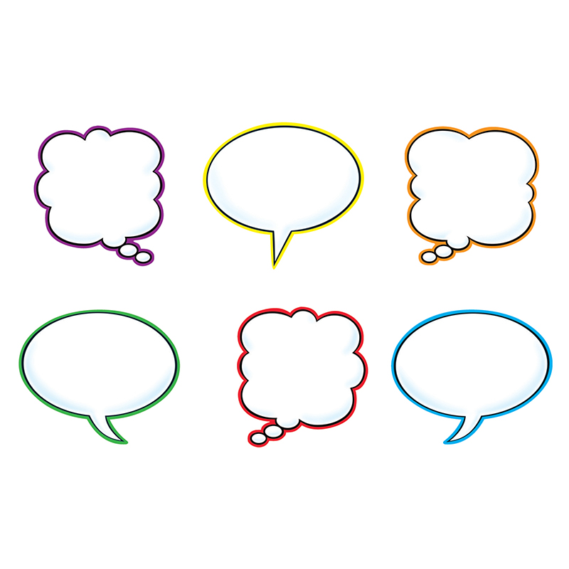 T-10928-3 Speech Balloons Variety Pack Classic Accents - Pack Of 3