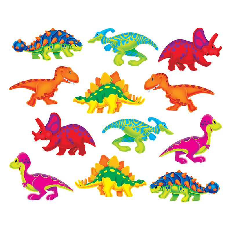 T-10865-6 Dino Mite Pals Mini Accents Variety Pack - Pack Of 6