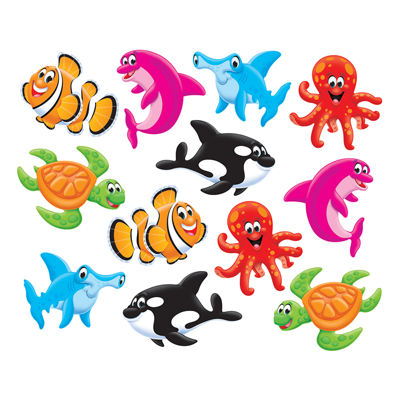 T-10866-6 Sea Buddies Mini Accents Variety Pack - Pack Of 6