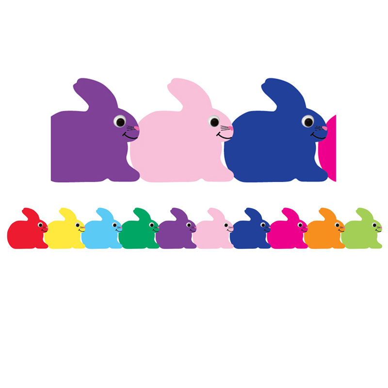 Hygloss Products Hyg33638-6 Bunny Die Cut Border - Pack Of 6